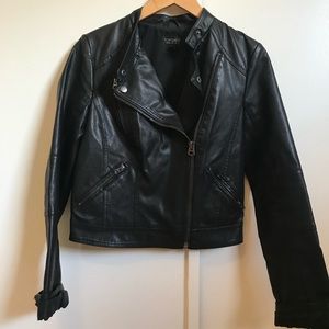 Topshop Faux Leather Jacket